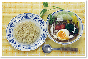 広島カラフル野菜の冷製スープカレー