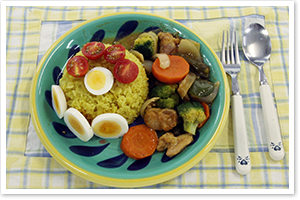 野菜盛り盛りカレーご飯