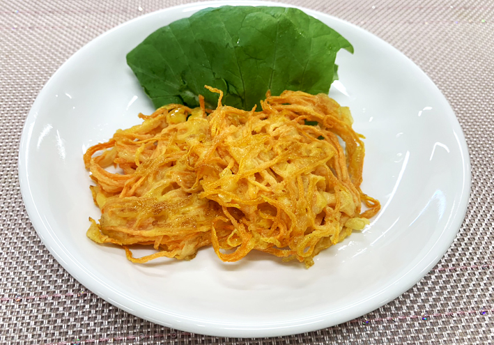 栄養士監修 広島のお野菜で作ろう 幼児食レシピ にんじん米粉チヂミ風 ｊａグループ広島